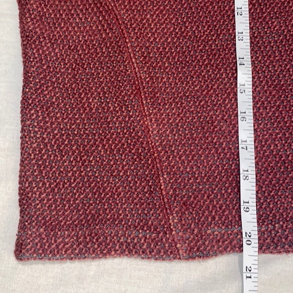 Vintage Havana Textured Raspberry and Charcoal Zip Neck Top - Picture 12 of 14